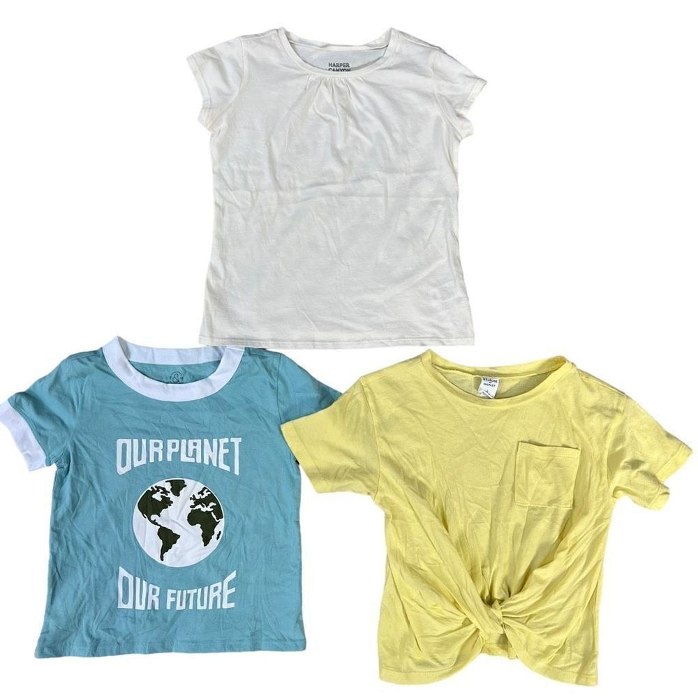 Nordstrom brands set of 3 girls T-shirt’s size 7 cotton NWOT
